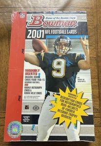 2001 Bowman NFL Football versiegelte Hobbybox - Brees Tomlinson Vick Wayne RC - Bild 1 von 2