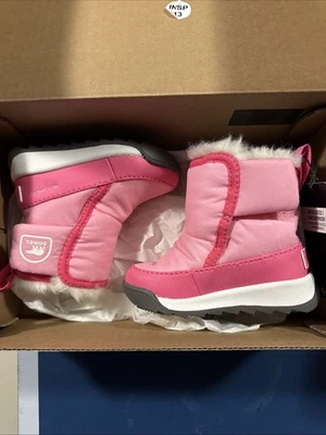Botas unisex para niños SOREL niño pequeño Whitney II Plus botín WP talla 4 BN $75 Foto 1 de 4