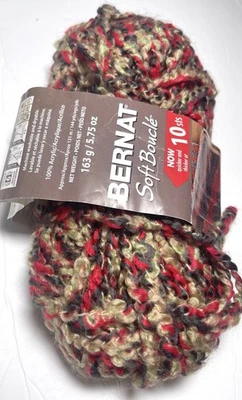 Hilo BERNAT Soft BOUCLE. 1 PK parcial. CHILES. Combino barco. See Det Foto 1 de 3