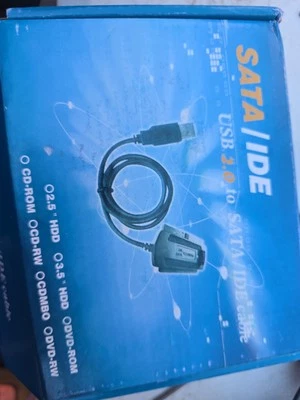 SATA/PATA/IDE to USB 2.0 Adapter Converter Cable for Hard Drive Disk 2.5" 3.5" - Image 1 of 4