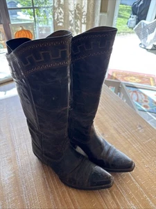 Botas occidentales altas ARIAT Sahara para mujer 10 B cuero marrón punta corta 10011941 - Imagen 1 de 7