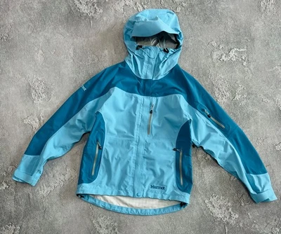 Jaqueta azul feminina Marmot Gore-Tex Outdoor tamanho M GTX SKI - Imagem 1 de 4