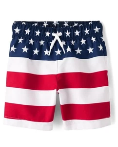 tThe Children's Place,Boys,Swim Trunks,American Flag,Small New Free Shipping - Picture 1 of 1