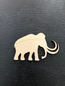 Gocutouts Legno 3" Forma Mammut Betulla Non Finita Lotto di 25 Pezzi Nuovi - Foto 1 di 2