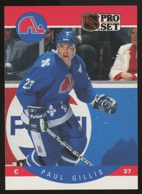 1990-91 NHL Pro Set Paul Gillis Bloody Nose / 37 Error #246 "B" - Image 1 of 2