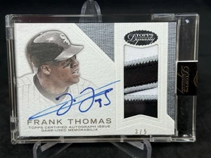 2016 Topps Dynasty Frank Thomas Auto Prime Patch Jersey /5 SEALED AP-FT1 Silver - Picture 1 of 3