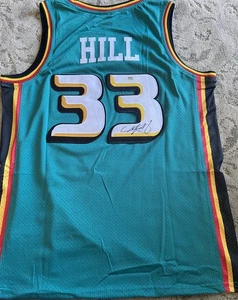 Grant Hill Signed Autograph Auto Detroit Pistons Basketball Jersey PSA/DNA - Picture 1 of 2