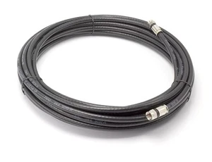 Black, High Speed RG6 Coax, High Frequency Coaxial Cable, 75 Feet (23 Meter) - Picture 1 of 9