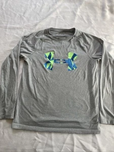 Under Armour Boys Heatgear Long Sleeve T-Shirt Youth Med EUC - Picture 1 of 5