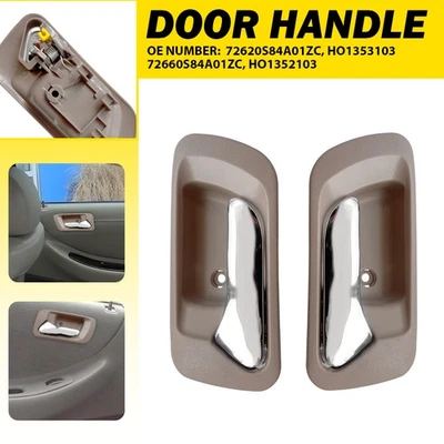 Manijas de puerta interiores traseras izquierda y derecha beige para Accord 1998-2002 1999-2004 Honda Odyssey Foto 1 de 4