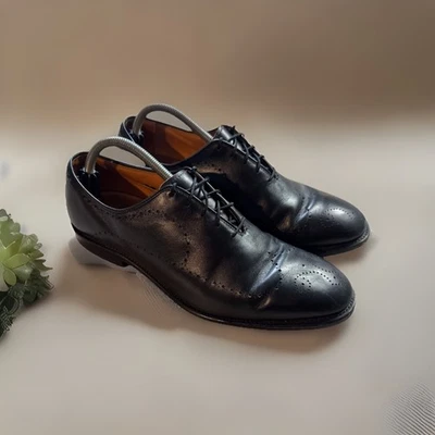 Zapatos de vestir Allen Edmonds Fairfax negros brogue Oxford talla 10,5 3E EEE anchos formales Foto 1 de 4