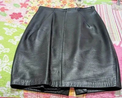 Falda De Colección Michael Hoban North Beach Cuero Forrada Negra Ver Medidas 7/8 Foto 1 de 4