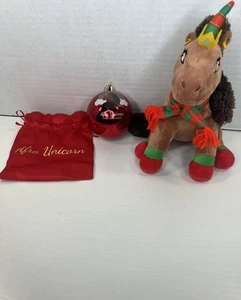 Holiday Magic Afro Einhorn Plüsch & passendes Ornament mit Tasche gebraucht - Bild 1 von 6