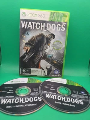 Juego de 2 discos Watch Dogs (Microsoft Xbox 360, 2014) - Muy buen estado Foto 1 de 3