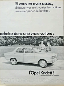 PRESSEWERBUNG 1966 OPEL KADETT EIN ECHTES AUTO - ADVERTISING - Bild 1 von 1