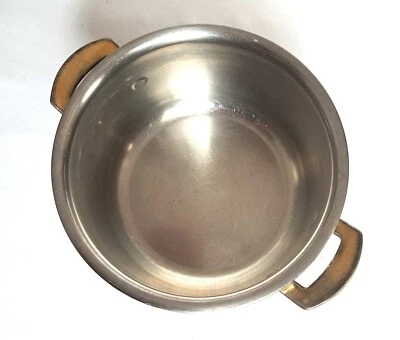 Kochtopf SPRING Goldstar 18 cm Edelstahl Goldgriffe made in Switzerland - Bild 1 von 2