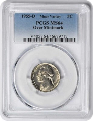 1955-D Jefferson Nickel OMM MS64 PCGS - Image 1 of 2