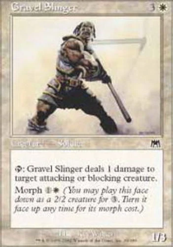 Gravel Slinger - Foil ~ Heavily Played Onslaught MTG Magic UltimateMTG White Car - Image 1 of 1