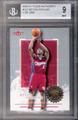2000-01 FLEER AUTHORITY KEYON DOOLING RC BGS 9 MINT /1250 - Image 1 of 2