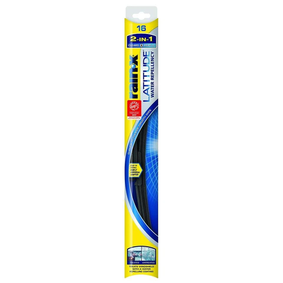 Rain-X 5079274-2 Latitude 2-IN-1 Water Repellency Wiper Blade, 16" - Изображение 1 из 4