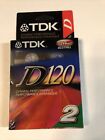 Lot Of 2 Pack Tdk Cassette Tape D120 High Output