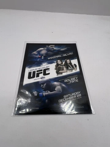 Topps Ufc 168 Mini Poster Ronda Rousey Vs Miesha Tate & Weidman Vs Silva Panini Cover