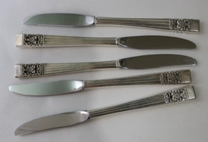 5 cuchillos de cena Oneida Coronation Community cubiertos plateados 8,5" - Imagen 1 de 9