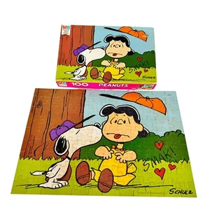 Vintage Peanuts Snoopy Lucy 1978 Milton Bradley 100 Piece Puzzle SMAK! - Picture 1 of 15