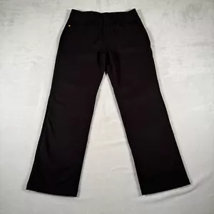 Pantalones de lona forrados de lana Caterpillar CAT para hombre 30 x 29 negros pierna recta nuevos con etiquetas - Imagen 1 de 12
