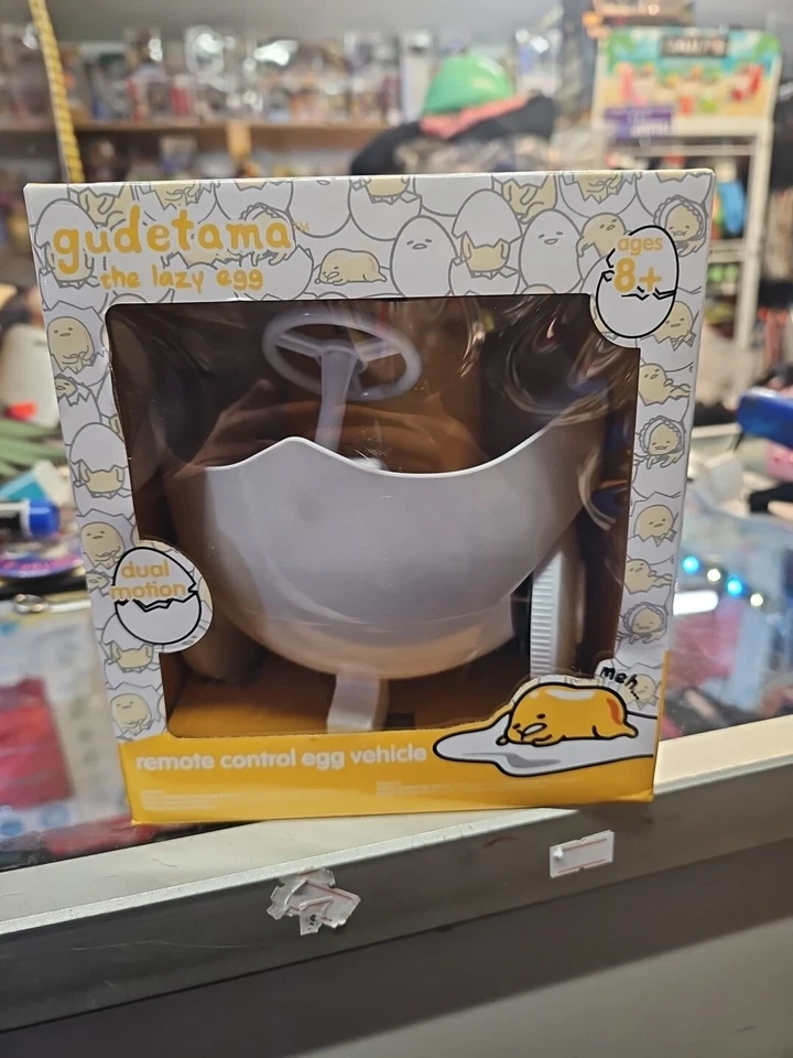 Sanrio Gudetama Dual Motion Remote Control Egg Vehicle Works Great
