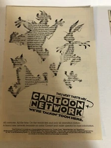 Cartoon Network Tv Guide Vintage Print Ad Tpa13 - Picture 1 of 2