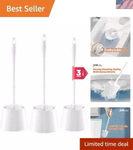 Sturdy 3-In-1 Toilet Cleaning Brush Set with Holder - Effortless Maintenance - Picture 1 of 9