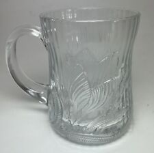 Vintage Arcoroc France Canterbury Crocus Coffee Mug Tea Cup Drinking Glass~ MINT