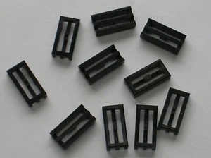 10 x Lego schwarze Fliese 1 x 2 Gitter 2412b / Set 10187 8275 10213 7939 10133 4559.. - Bild 1 von 1