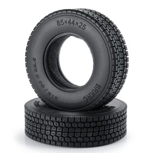 2/4 PIEZAS neumáticos de goma 22 mm/25 mm neumáticos de rueda para 1/14 Tamiya Tractor Truck coche de radiocontrol - Imagen 1 de 14