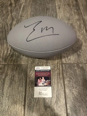 LUKE MCCAFFREY SIGNED NFL FOOTBALL WASHINGTON COMMANDERS AUTOGRAPHED JSA - Image 1 of 4