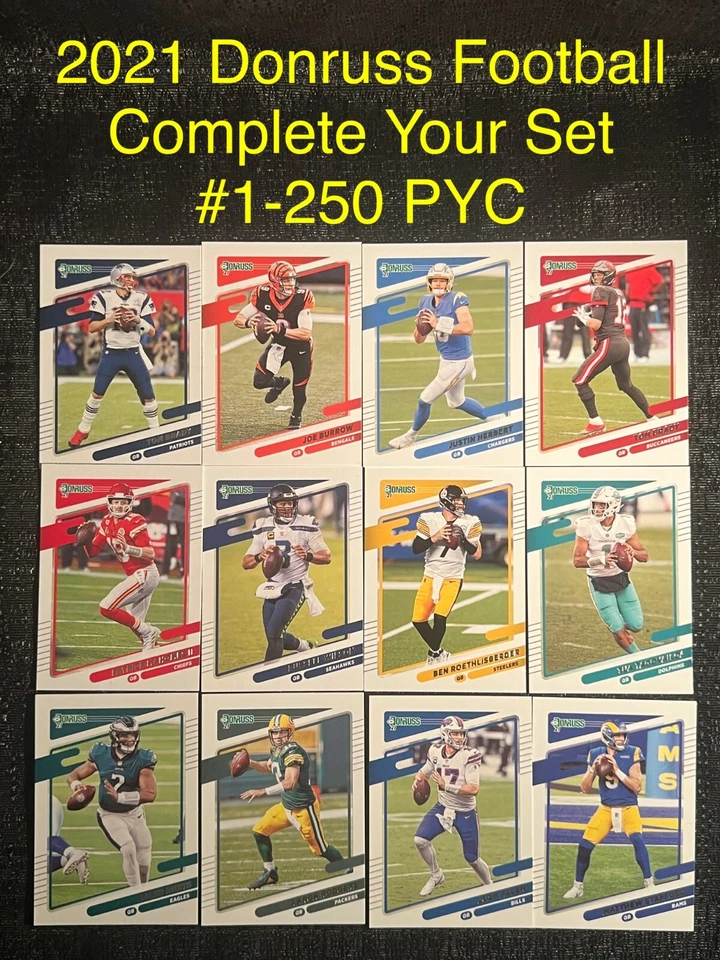 2021 PANINI DONRUSS FOOTBALL COMPLETE YOUR SET YOU PICK NFL CARD #1-250 PYC - Image 1 of 1
