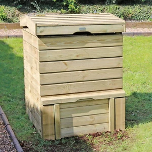Wooden Beehive Slatted Garden Composter Wood Compost Bin - Picture 1 of 1