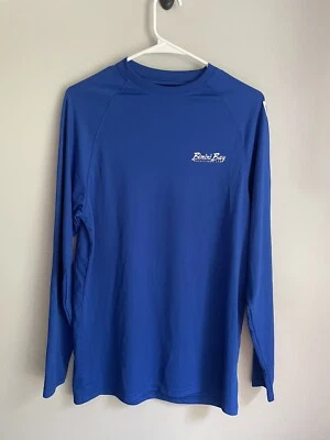 Camisa de pesca Bimini Bay Outfitters azul manga larga rendimiento para hombre FPS 50 Foto 1 de 2