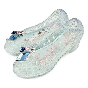 Disney Store Cinderella Light Up Costume Shoes Sparkle Gem Dress Up U picK New - Picture 1 of 8