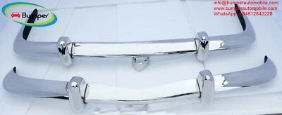VW Karmann Ghia year (1956-1971) EU Style bumper Kit polished like chrome new - Image 1 of 4