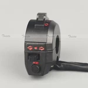 Manillar de motocicleta 7/8" bocina de control señal de giro luz haz alto/lo interruptor izquierdo - Imagen 1 de 5