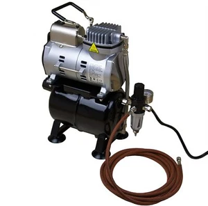 Compresor de aerógrafo Sparmax TC610H-n con tanque, separador de agua + manguera - Imagen 1 de 4