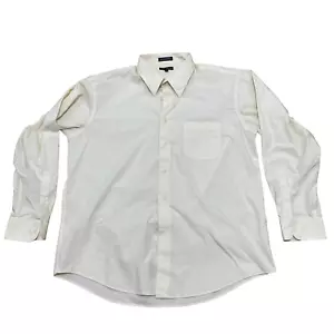 KNIGHTSBRIDGE Button Shirt Men L 16.5 34 35 Yellow Light Dress Shirt Classic L - Picture 1 of 17