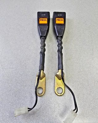 VERY NICE PAIR USED ORIGINAL PORSCHE 911 912E 930 SEAT BELT RECEIVERS #13 - Image 1 of 4