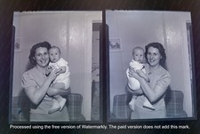FAMOUS PHOTOGRAPHER 2 1943 V MAIL BABY WWII MAGUIRE NEGATIVE LOT SCARCE