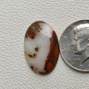 25ct Natural moroccan seam agate cabochon oval shape polished gemstone R11693 AU - Picture 1 of 5