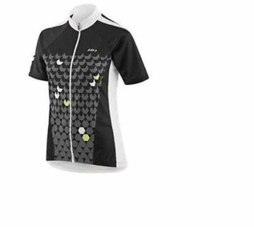 LOUIS GARNEAU, BLACK/GREEN, MEDIUM, WOMEN's CRYSTAL CYCLING JERSEY - Image 1 of 1