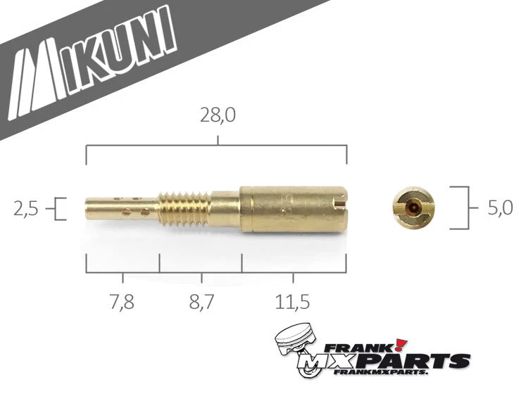 Leerlauf Düse Mikuni TMX TMR TDMR BSR BDSR Vergaser / Flachschieber 32 34 36 38 - Bild 1 von 1