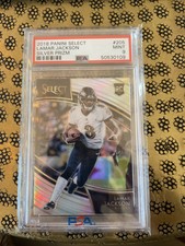 2018 Panini Select - Field Level Silver Prizm #205 Lamar Jackson (RC) Mint PSA